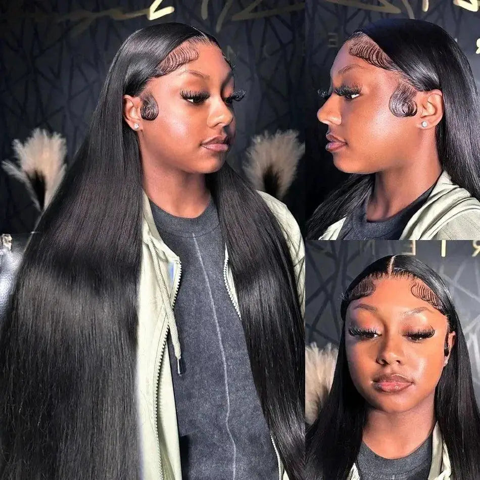 30 Inch 200 Density Bone Straight Lace Front Wig Brazilian