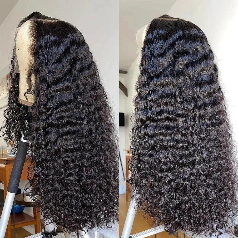 30 Inch Brazilian Deep Wave Lace Front Wig Remy Hair