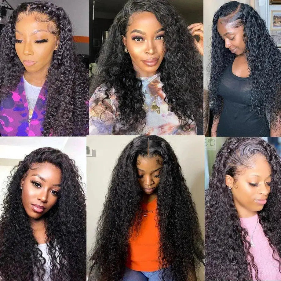 30 Inch Brazilian Deep Wave Lace Front Wig Remy Hair