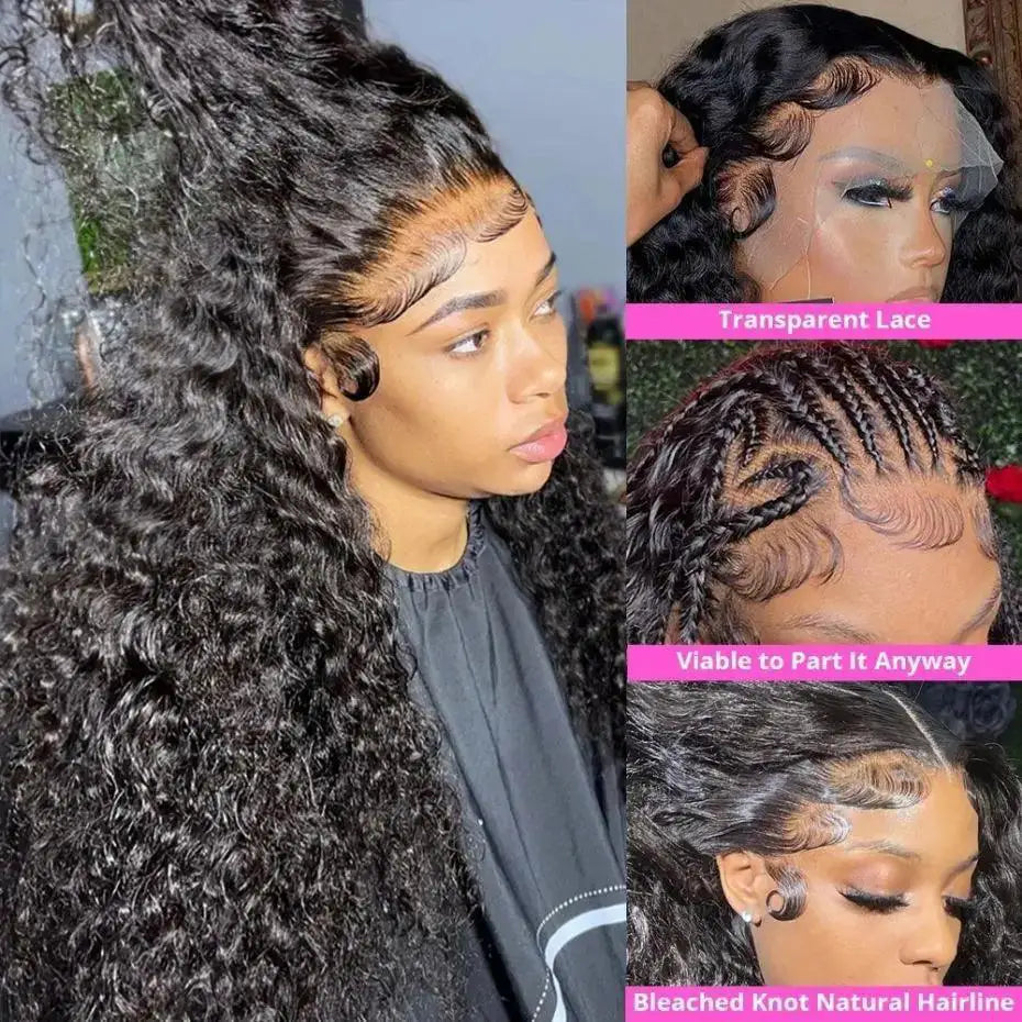 30 Inch Brazilian Deep Wave Lace Front Wig Remy Hair