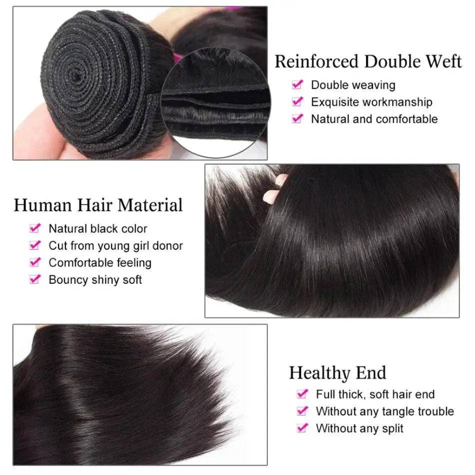 30 Inch Brazilian Remy Hair Weave Elegant Extension
