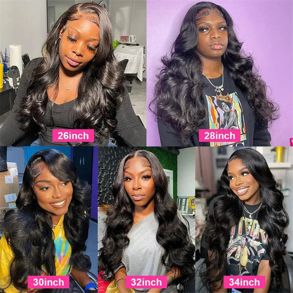 30 Inch Brazilian Body Wave Lace Front Wig Set Remy Hair