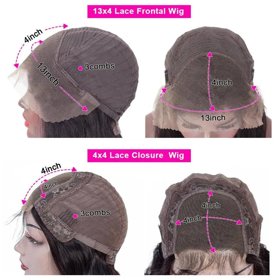 30 Inch Brazilian Body Wave Lace Front Wig Set Remy Hair