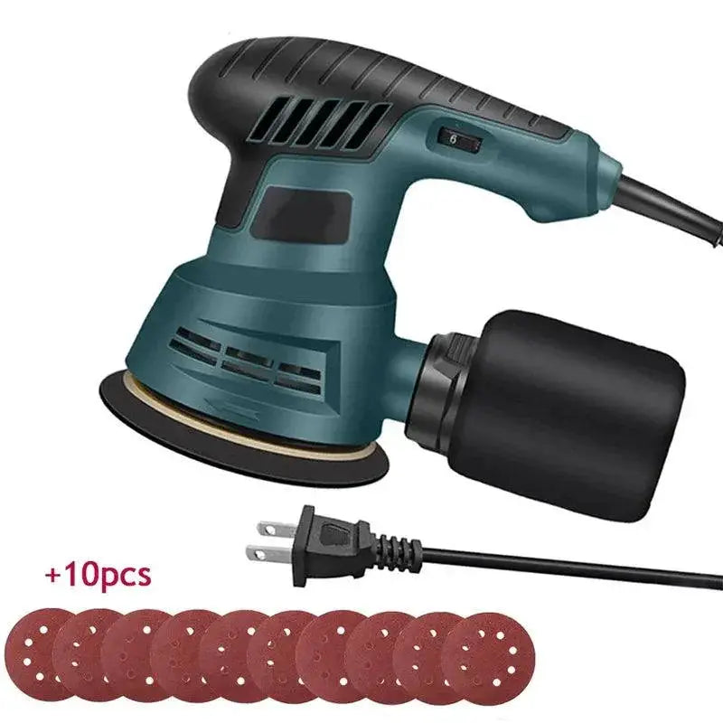300W Electric Eccentric Sander 6 Gears 5 Inch Dust Box