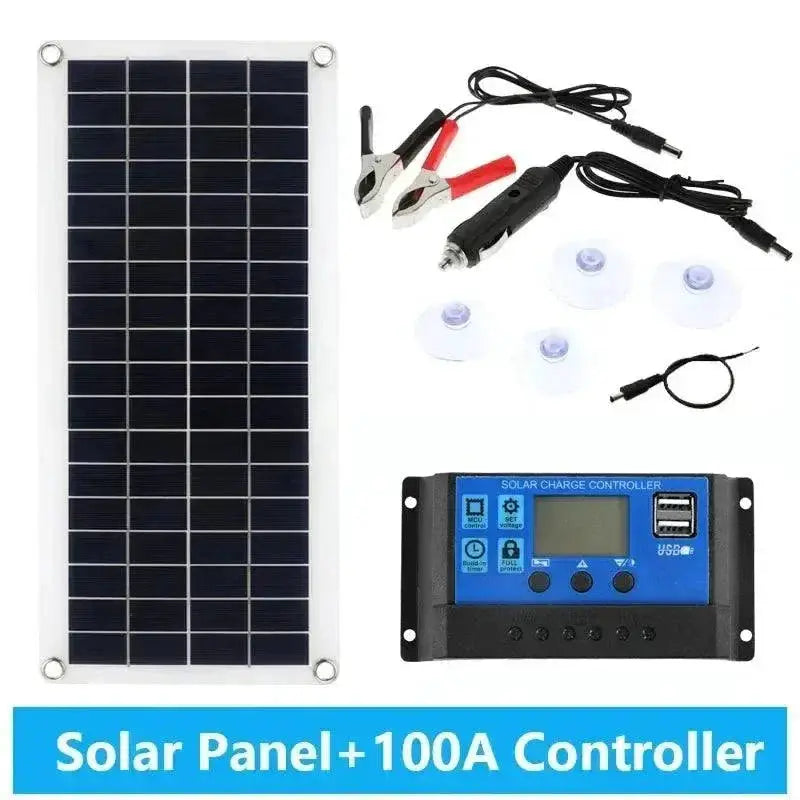 300W Versatile Flexible Solar Panel With Dual USB Charging