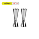 304 Stainless Steel Measuring Cup Double Ended Jigger 15 30 20 40 30 50 30 60 ML