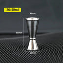 304 Stainless Steel Measuring Cup Double Ended Jigger 15 30 20 40 30 50 30 60 ML