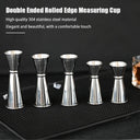 304 Stainless Steel Measuring Cup Double Ended Jigger 15 30 20 40 30 50 30 60 ML