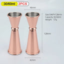304 Stainless Steel Measuring Cup Double Ended Jigger 15 30 20 40 30 50 30 60 ML