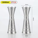 304 Stainless Steel Measuring Cup Double Ended Jigger 15 30 20 40 30 50 30 60 ML