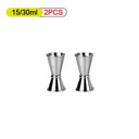 304 Stainless Steel Measuring Cup Double Ended Jigger 15 30 20 40 30 50 30 60 ML