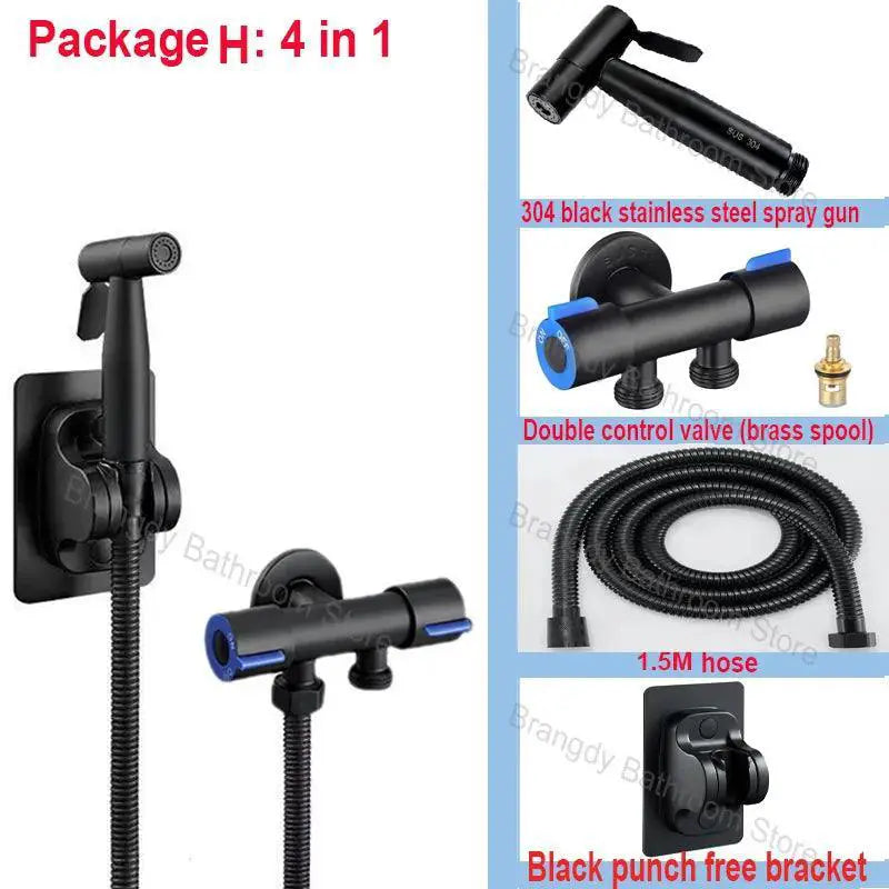 304 Steel Handheld Bidet Spray For Self Cleaning Hygiene