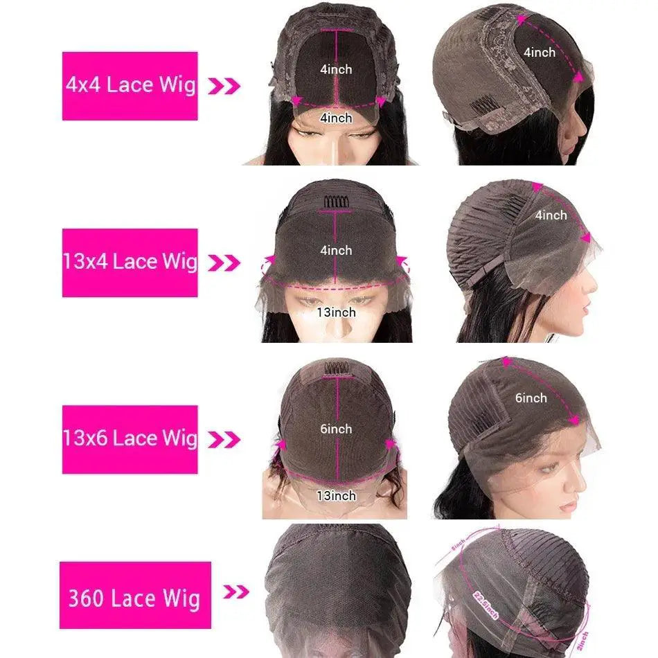 32 To 34 Inch Luxury Body Wave Lace Front Wig Remy Hair