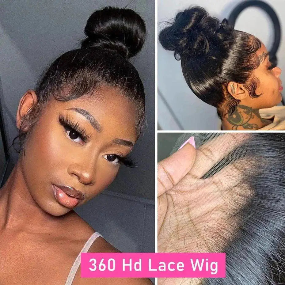 32 Inch Brazilian Remy Body Wave Lace Front Wig Lux Hair