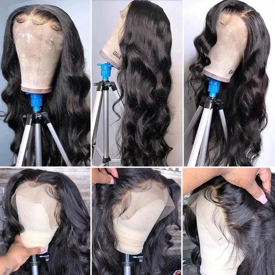 32 Inch Brazilian Remy Body Wave Lace Front Wig Glam Style