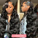 32 Inch Brazilian Remy Body Wave Lace Front Wig Glam Style