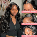 32 Inch Brazilian Remy Body Wave Lace Front Wig Glam Style