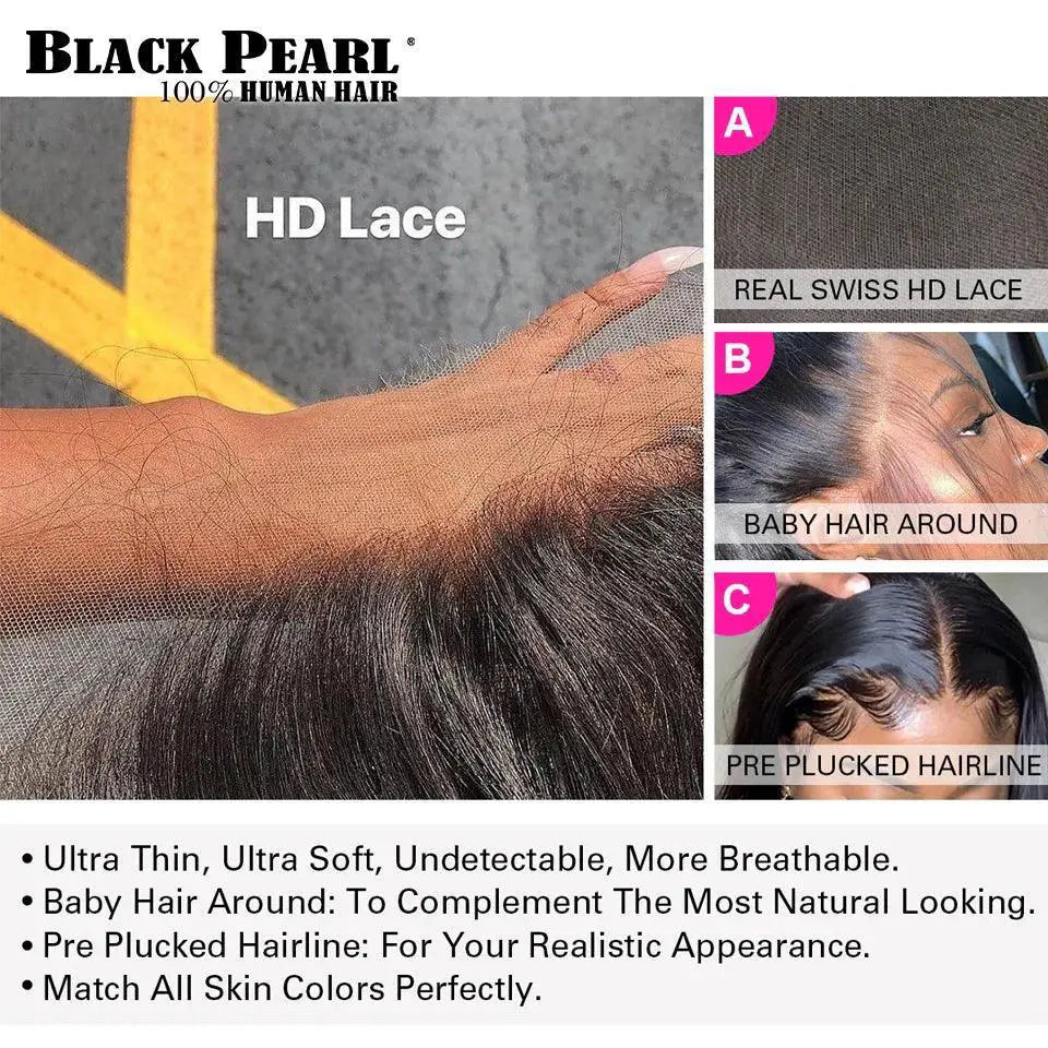 32 Inch Brazilian Remy Lace Front Wig Transparent Frontal