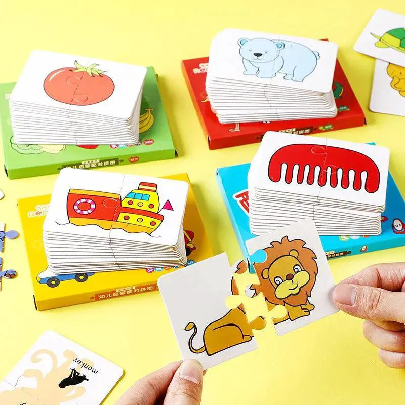 Montessori Toddler Card Matching Game Cognitive Toys 32Pcs