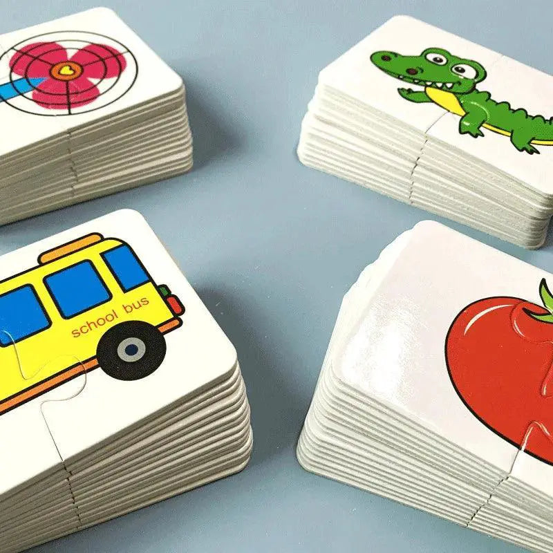 Montessori Toddler Card Matching Game Cognitive Toys 32Pcs