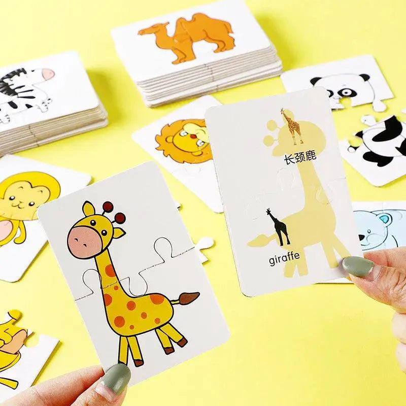 Montessori Toddler Card Matching Game Cognitive Toys 32Pcs