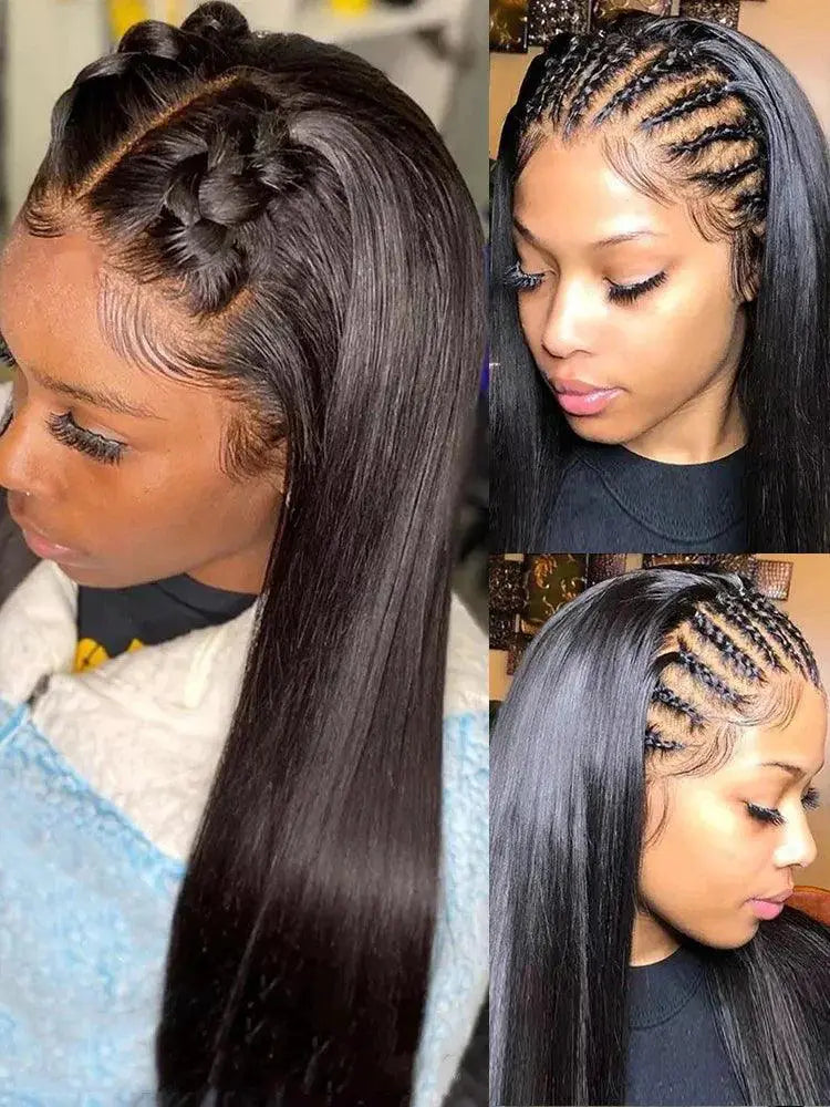 34 Inch Brazilian Bone Straight Lace Front Wig For Women