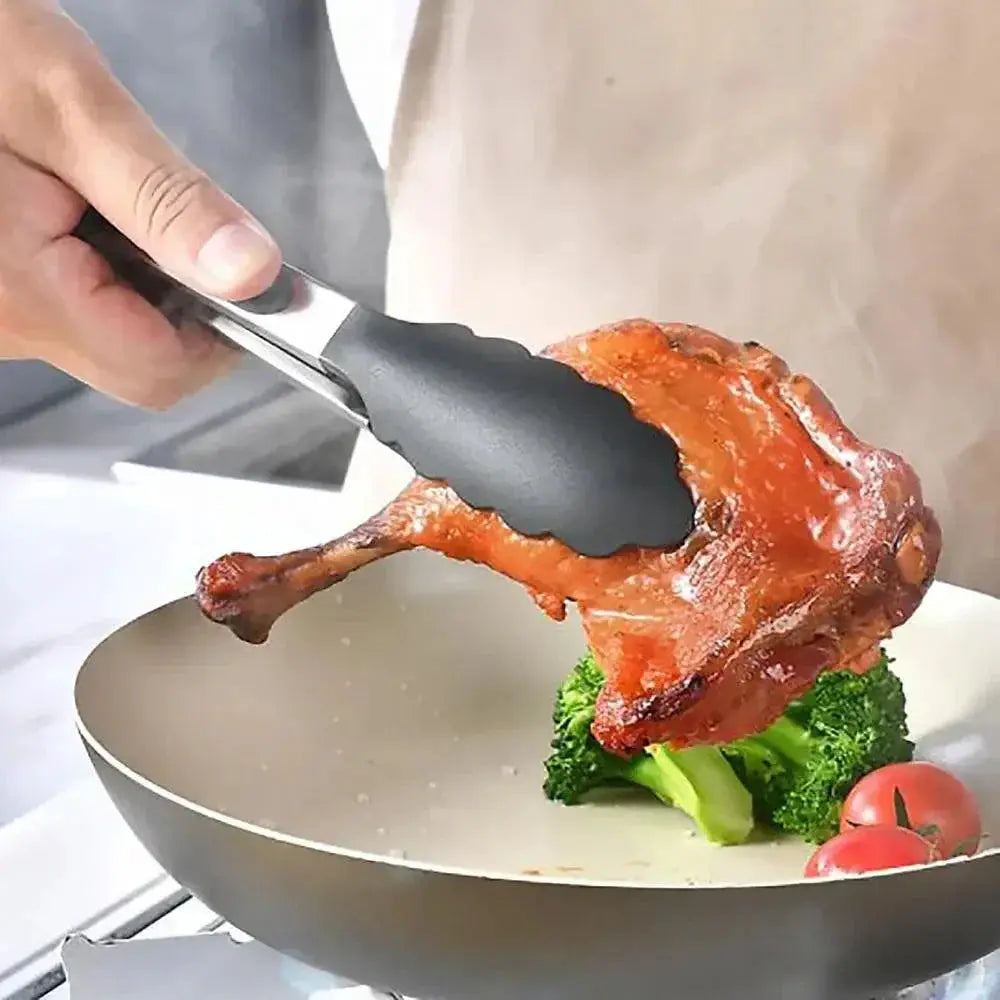 34 Piece Eco Friendly Silicone Utensil Set Wooden Handles