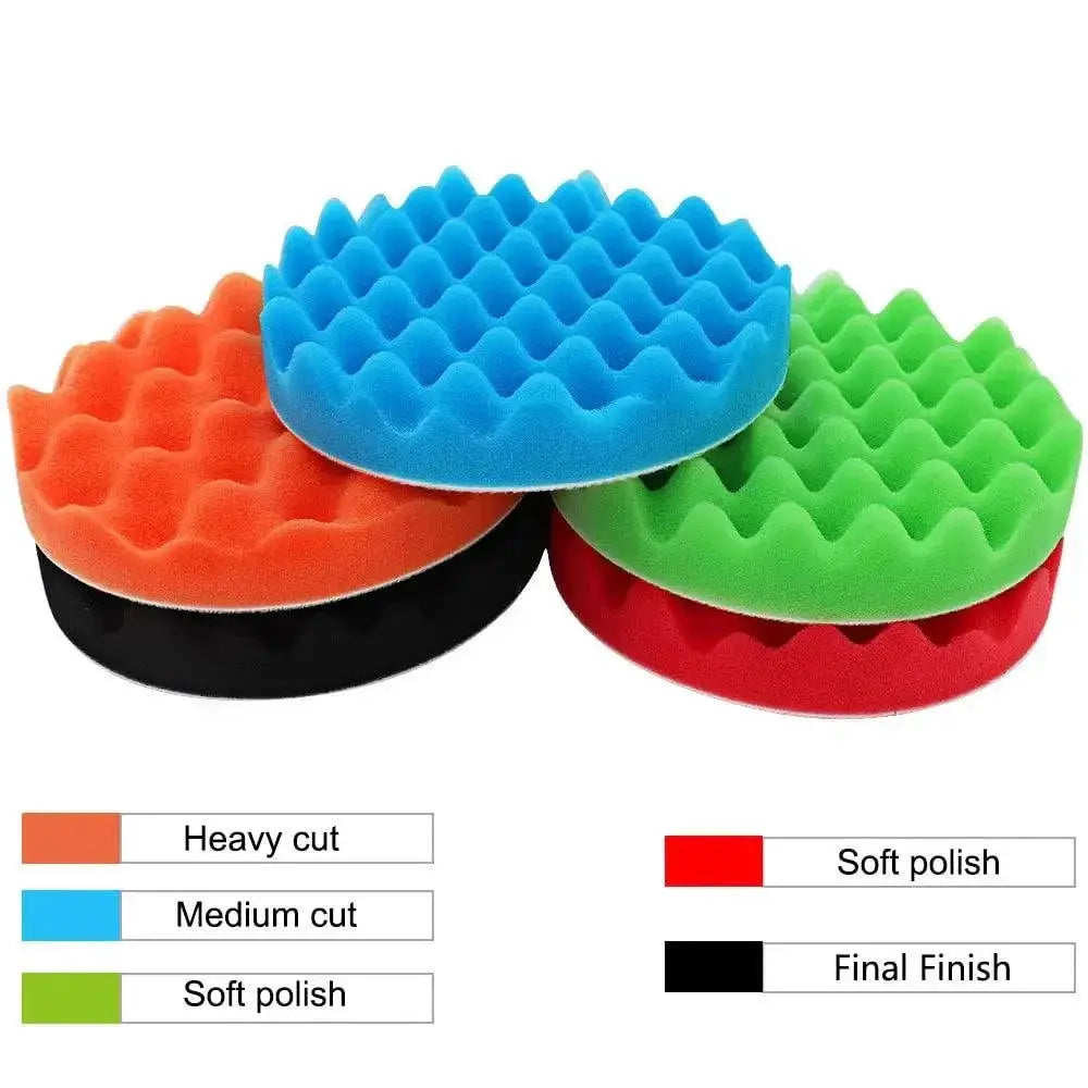 3 4 5 6 Inch Polishing Pads for Drill Buffing Sponge Set