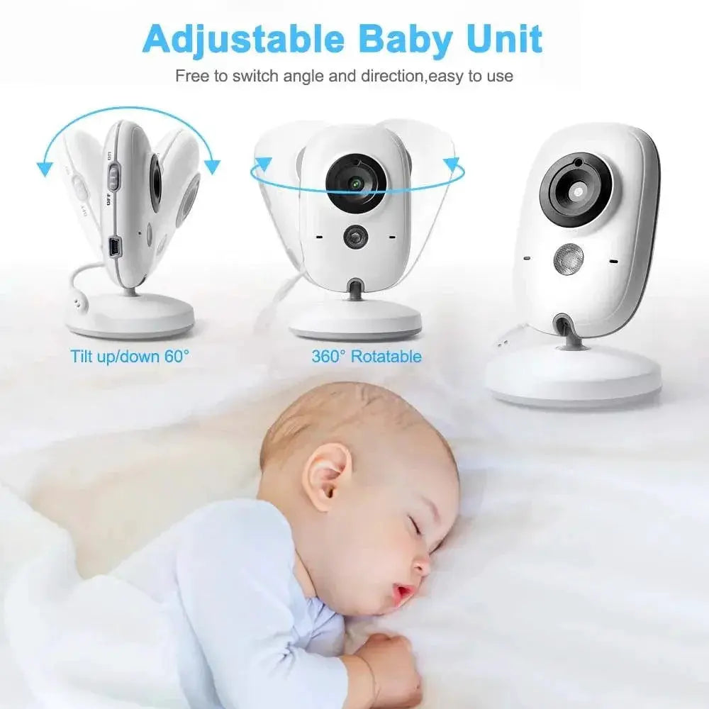 3.5 Inch Baby Monitor With Two Way Audio And Night Vision