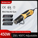 350W/450W Two-Speed Mini Hot Air Gun for Repairs Tools