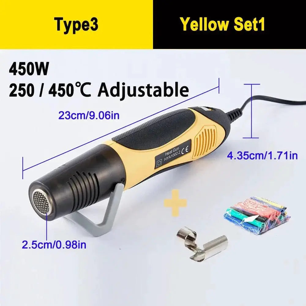 Two Speed Mini Hot Air Gun 350W 450W For Repair Tools