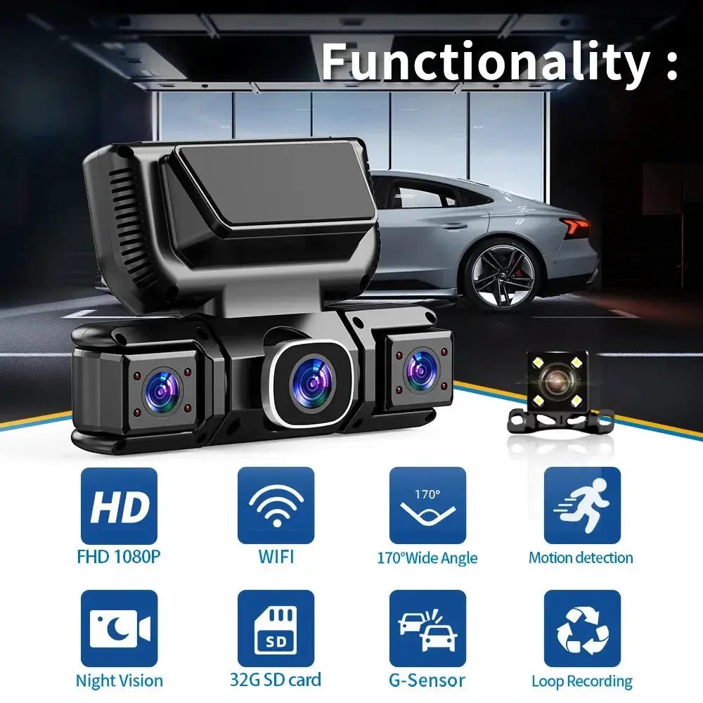 360 Dash Cam for Parking Monitor 24h