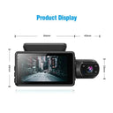 360-Degree Dual Lens Dash Cam HD Video Recorder Night Vision
