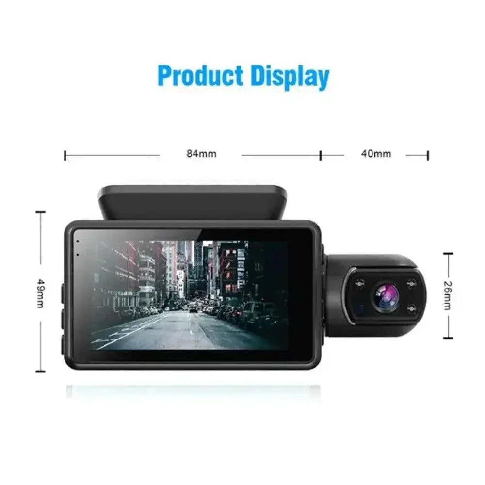 360 Degree Dual Lens Dash Cam HD Video Recorder Night Vision
