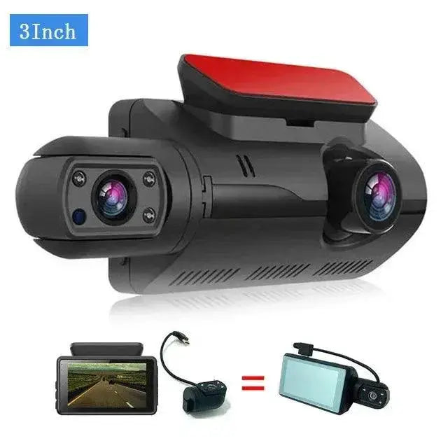 360 Degree Dual Lens Dash Cam HD Video Recorder Night Vision