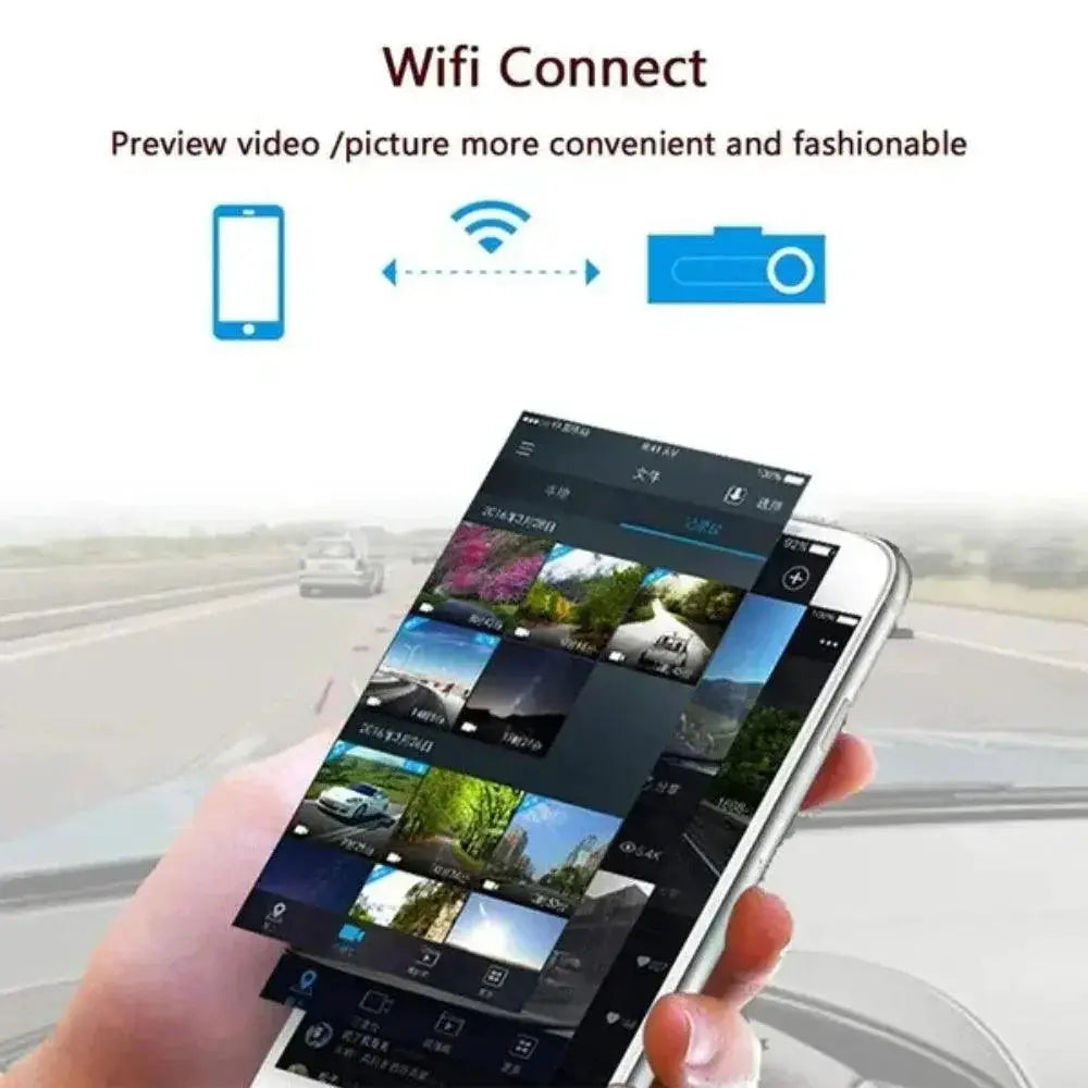 360 Degree Dual Lens Dash Cam HD Video Recorder Night Vision
