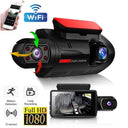 360-Degree Dual Lens Dash Cam HD Video Recorder Night Vision