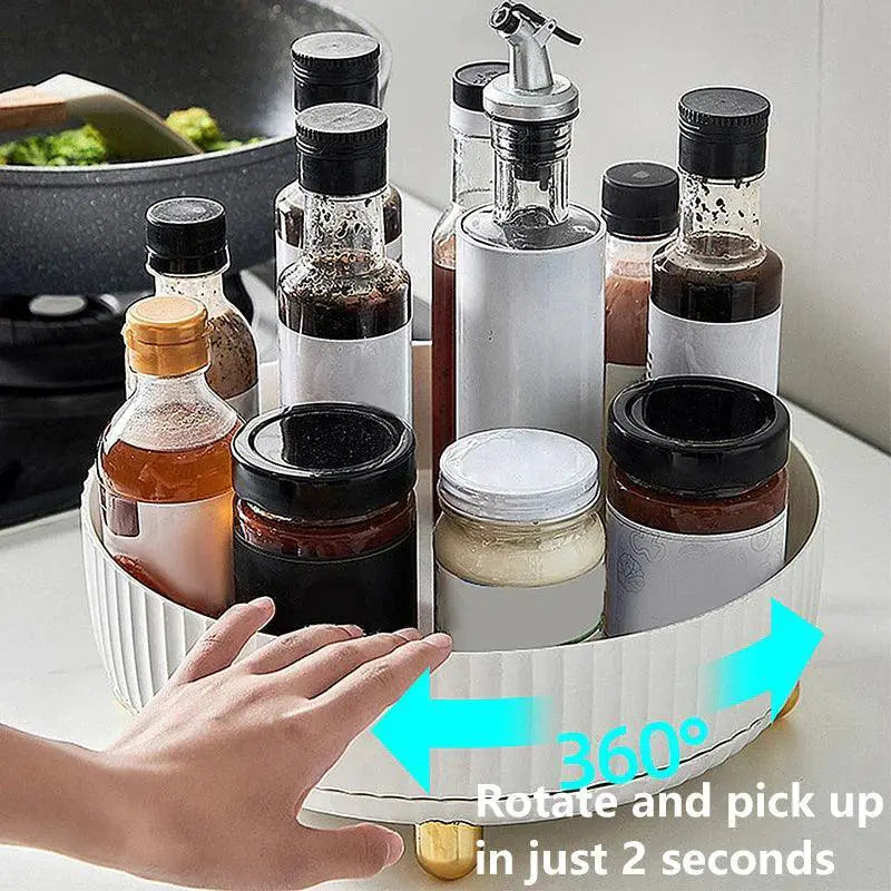 360 Degree Spinning Storage Organizer for Kitchen and Bath