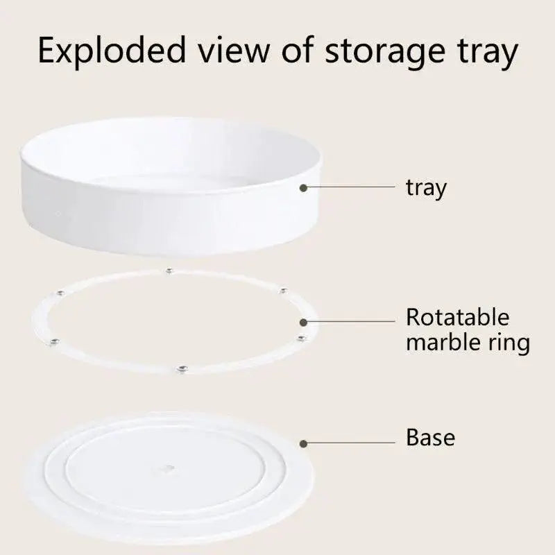 360 Rotating Organizer Kitchen And Bathroom Storage Solution
