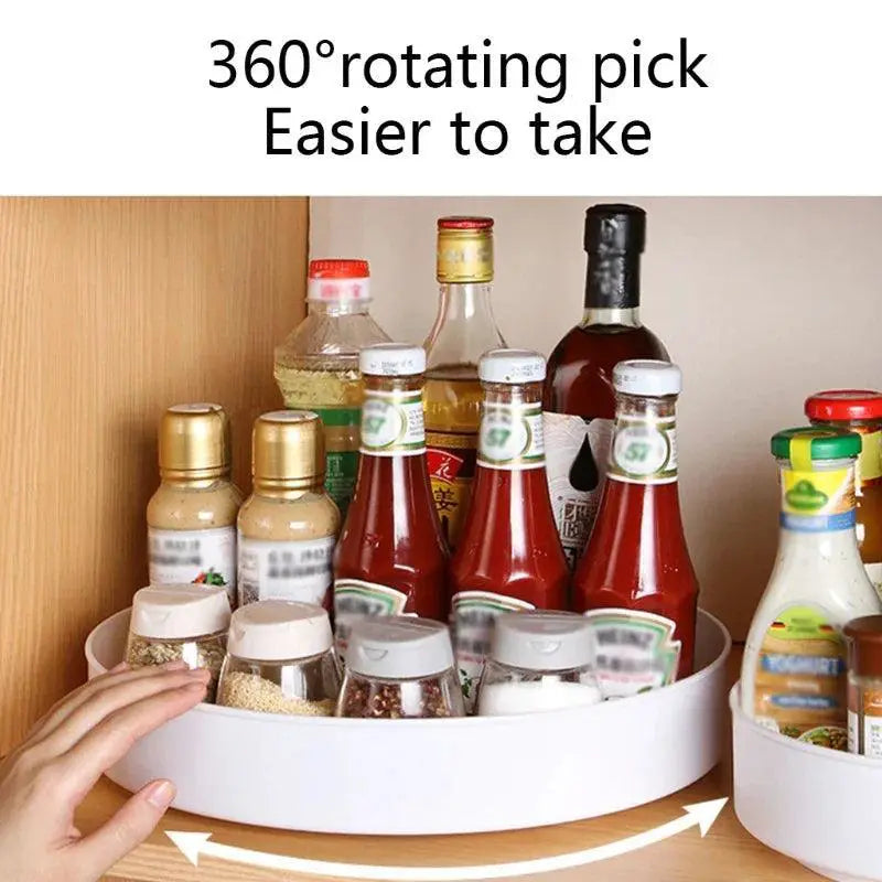 360 Rotating Organizer Kitchen And Bathroom Storage Solution