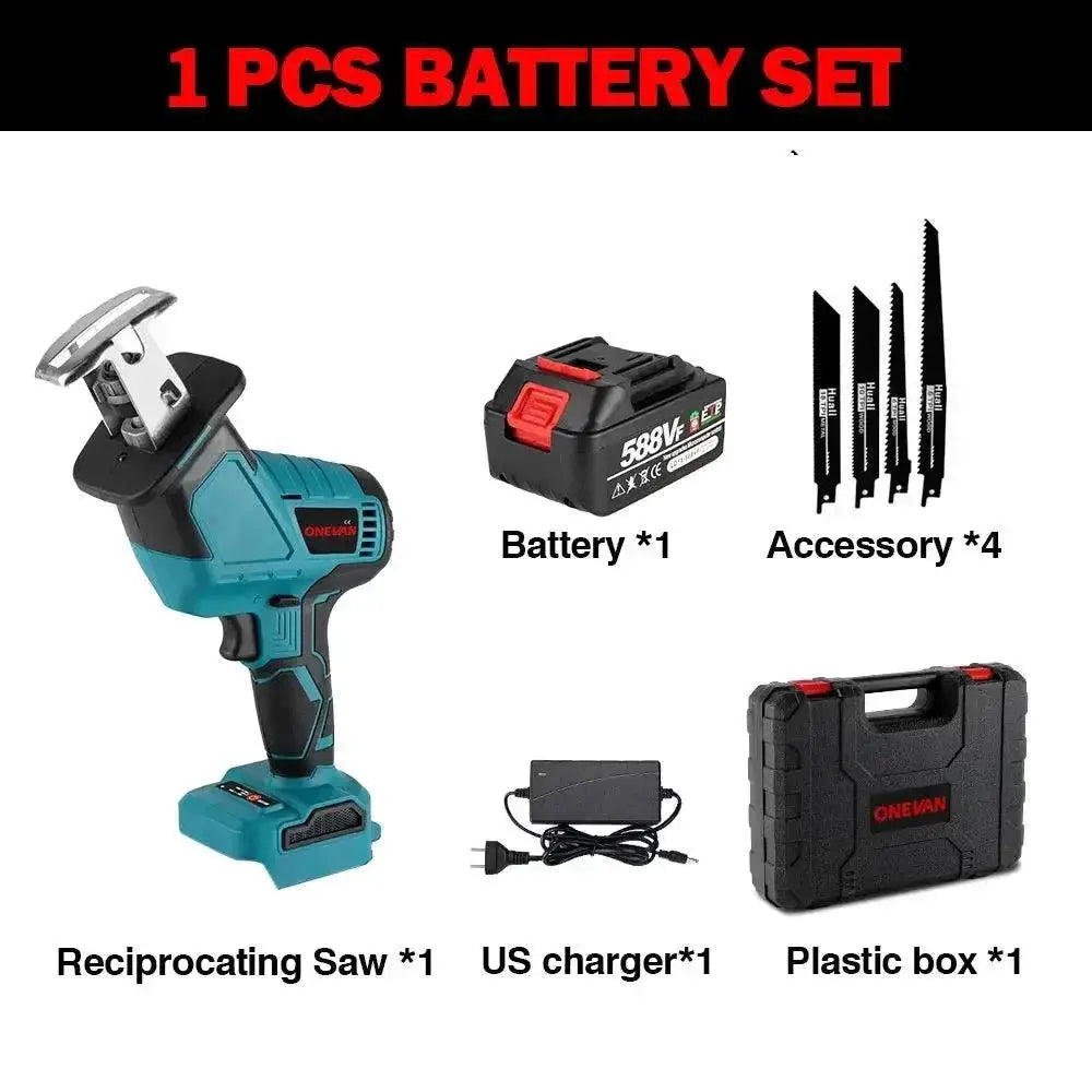 3600W Brushless Reciprocating Saw Cordless Chainsaw 12000SPM