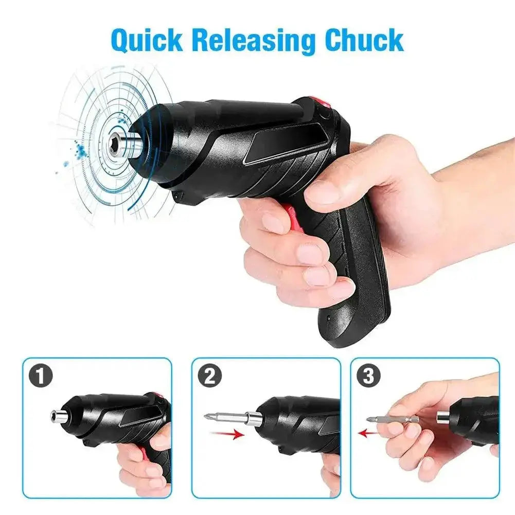 3.6V Cordless Electric Screwdriver With 1800mAh Battery