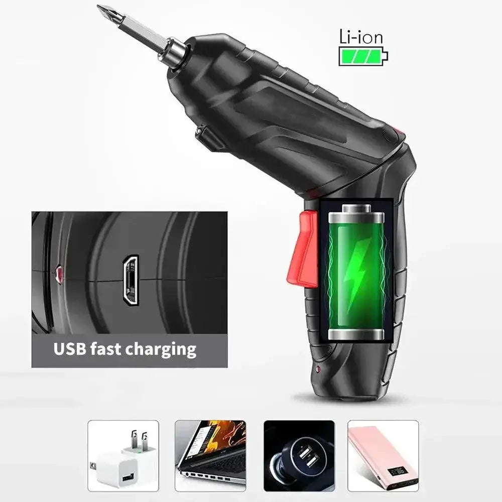 3.6V Cordless Rechargeable Electric Screwdriver Kit