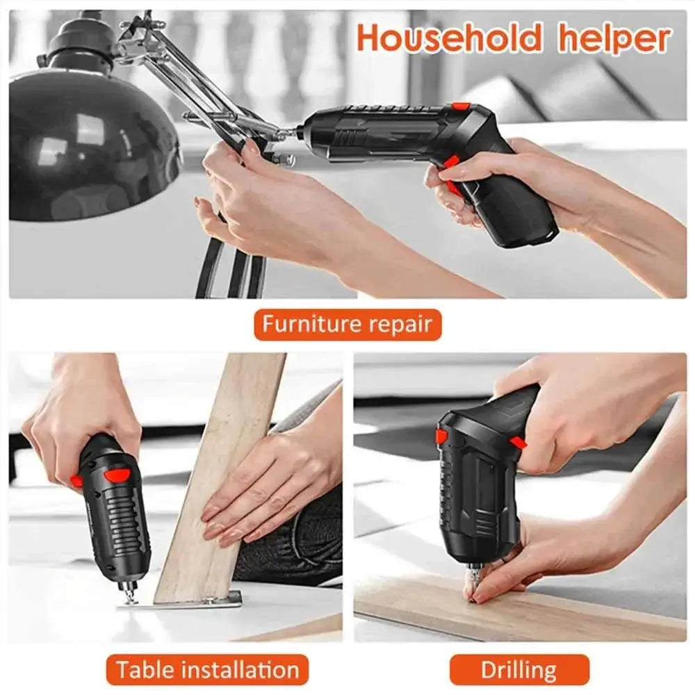 3.6V Cordless Rechargeable Electric Screwdriver Kit