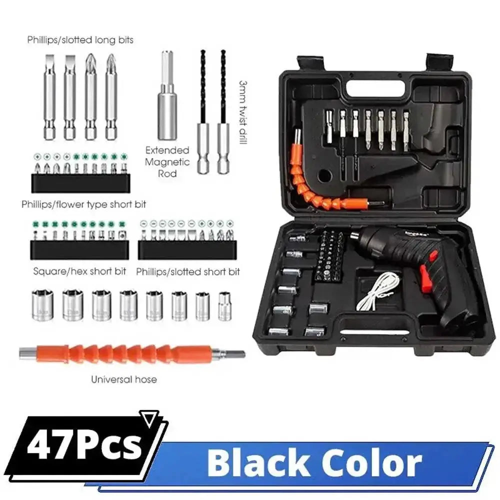 3.6V Cordless Rechargeable Electric Screwdriver Kit