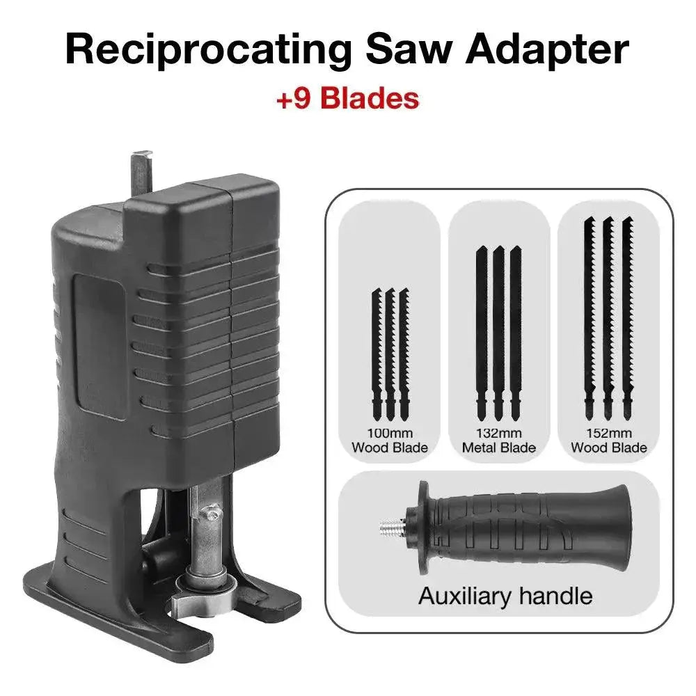 3To9Pcs Multipurpose Reciprocating Saw Adapter Kit Jig Saw