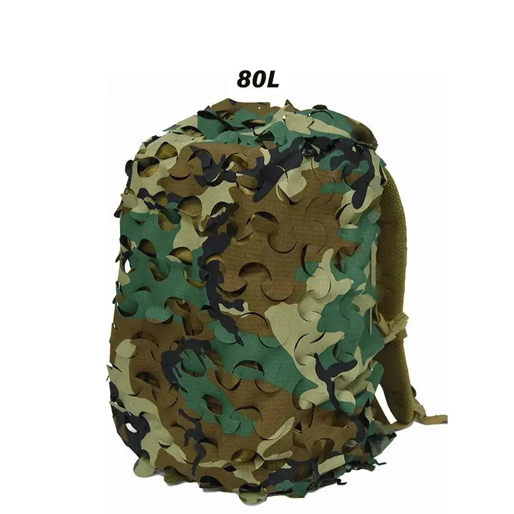 3D Camo Net Backpack Cover for 60L 80L Hunting Gear