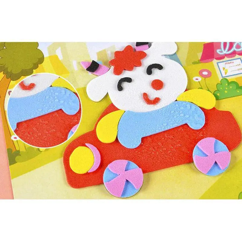 3D Cartoon Animal Foam Sticker Puzzle Educational Toys
