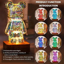 3D Fireworks Bear Night Light USB Atmosphere Creator