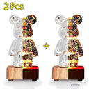 3D Fireworks Bear Night Light USB Atmosphere Creator
